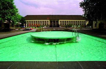 Brunnen am Forum mit einer Poolleiter